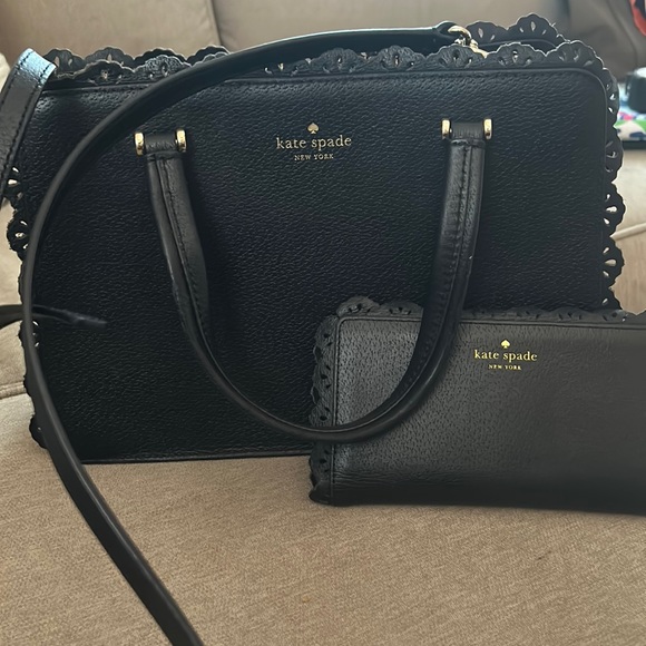 Kate Spade Scalloped Handbag and Wallet - Picture 1 of 9